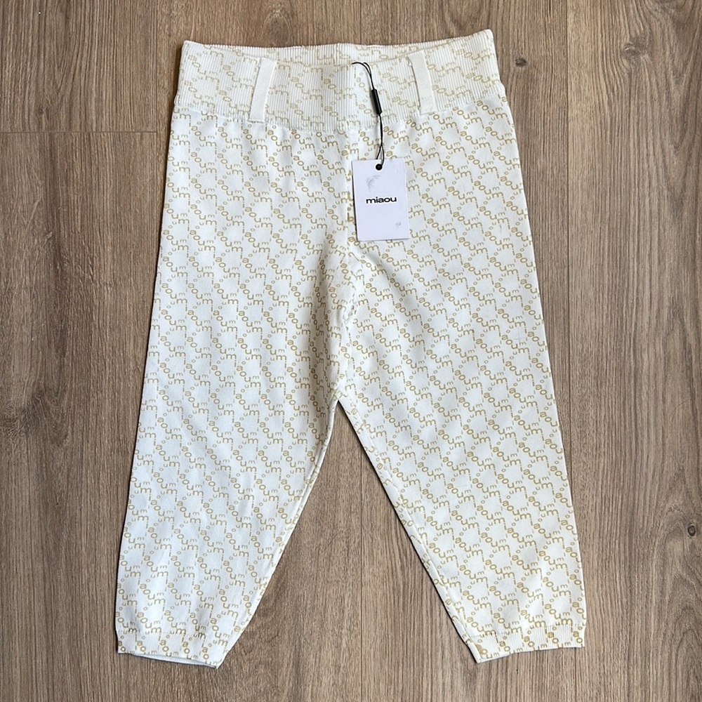 Miaou Cream Patterned Capris - image 4